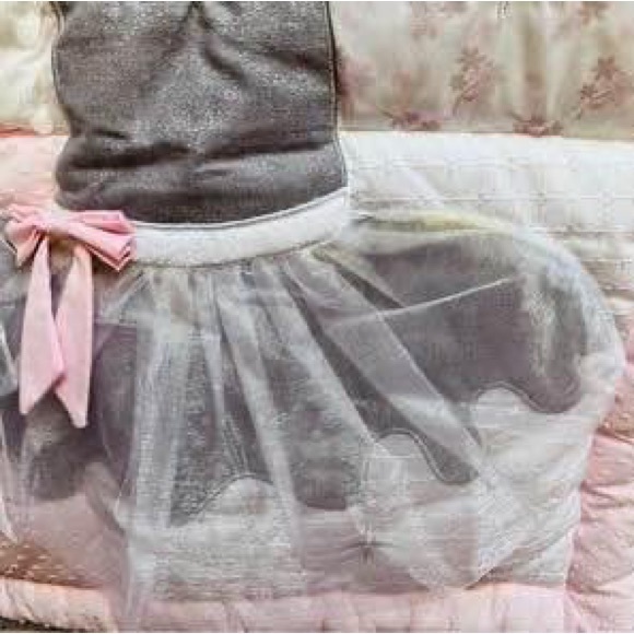 Nojo Ballerina Crib Bedding Quilt and bed Skirt - Picture 4 of 5